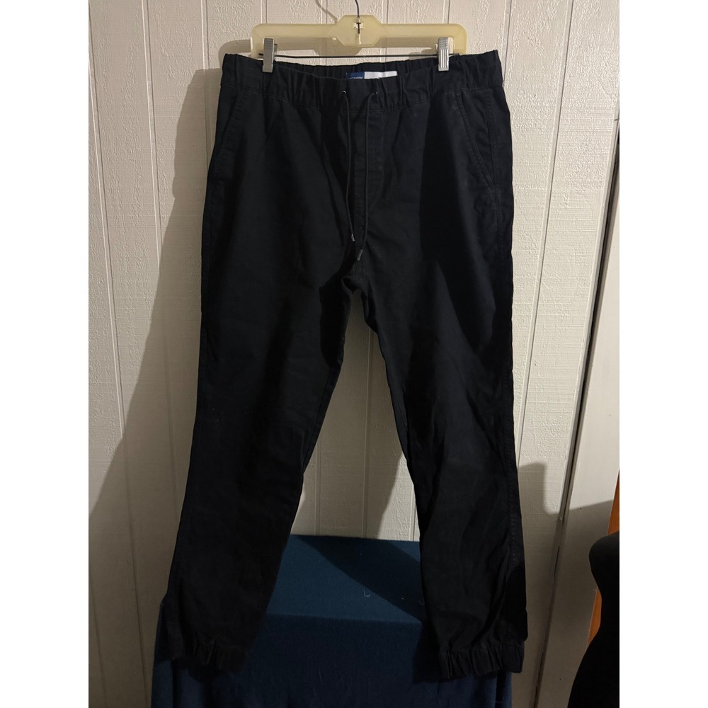 Old Navy Modern Jogger Built-In Flex Black Elastic Waist Pants Large